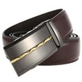 thumbnail image 5 of New Style Men’s Genuine Leather Ratchet Dress Belt with Automatic Buckle Brand Luxury Business Belt Strap for Men Male Best Gift, 5 of 6