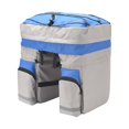 thumbnail image 1 of Soidarity Bolsa para bicicleta resistente al desgaste, resistente al agua, alforja para bicicleta, cremalleras dobles sólidas, estante trasero, ciclismo Ciclismo Gris azulado Soidarity  OD029691-03, 1 of 6