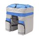 thumbnail image 1 of Soidarity Bolsa para bicicleta resistente al desgaste, resistente al agua, alforja para bicicleta, cremalleras dobles sólidas, estante trasero, ciclismo Ciclismo Gris azulado Soidarity  OD029691-03, 1 of 6