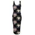thumbnail image 4 of SMihono Robes d'Été Bohémiennes pour Femmes Grande Taille Mode Décontractée Été Sans Manches Épaules Dénudées Robe Col Rond Unie, 4 of 4