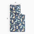 thumbnail image 2 of Toddler Nap Mat with Pillow and Blanket, 100% Cotton Fabric, for Kids Boys Girls in Daycare Kindergarten Preschool, Cute Dinosaur Cartoon on Navy, 2 of 6