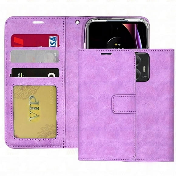 [PST] Motorola Moto G Stylus 5G 2023 Wallet Case, Leather Magnetic Card Slot Wallet Folio Flip Case Cover