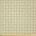 thumbnail image 2 of Ambesonne Geometric Fabric by the Yard Microfiber, Minimalist Line Square, 10 Yards, Pastel Pink and Pale Yellow, 2 of 2