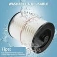 thumbnail image 3 of Replacement Shop Vac Filter for Sears Craftsman 5+ 6 8 12 16 gallon Wet Dry Vac, 3 of 4