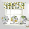 thumbnail image 2 of Lemon Kitchen Curtains Sets for Windows Lemon Summer Curtain Sink Window Valance 3 Piece Set Yellow Kitchen Tier Curtains 3 Panels Decor for Living Room Bedroom, 2 of 7