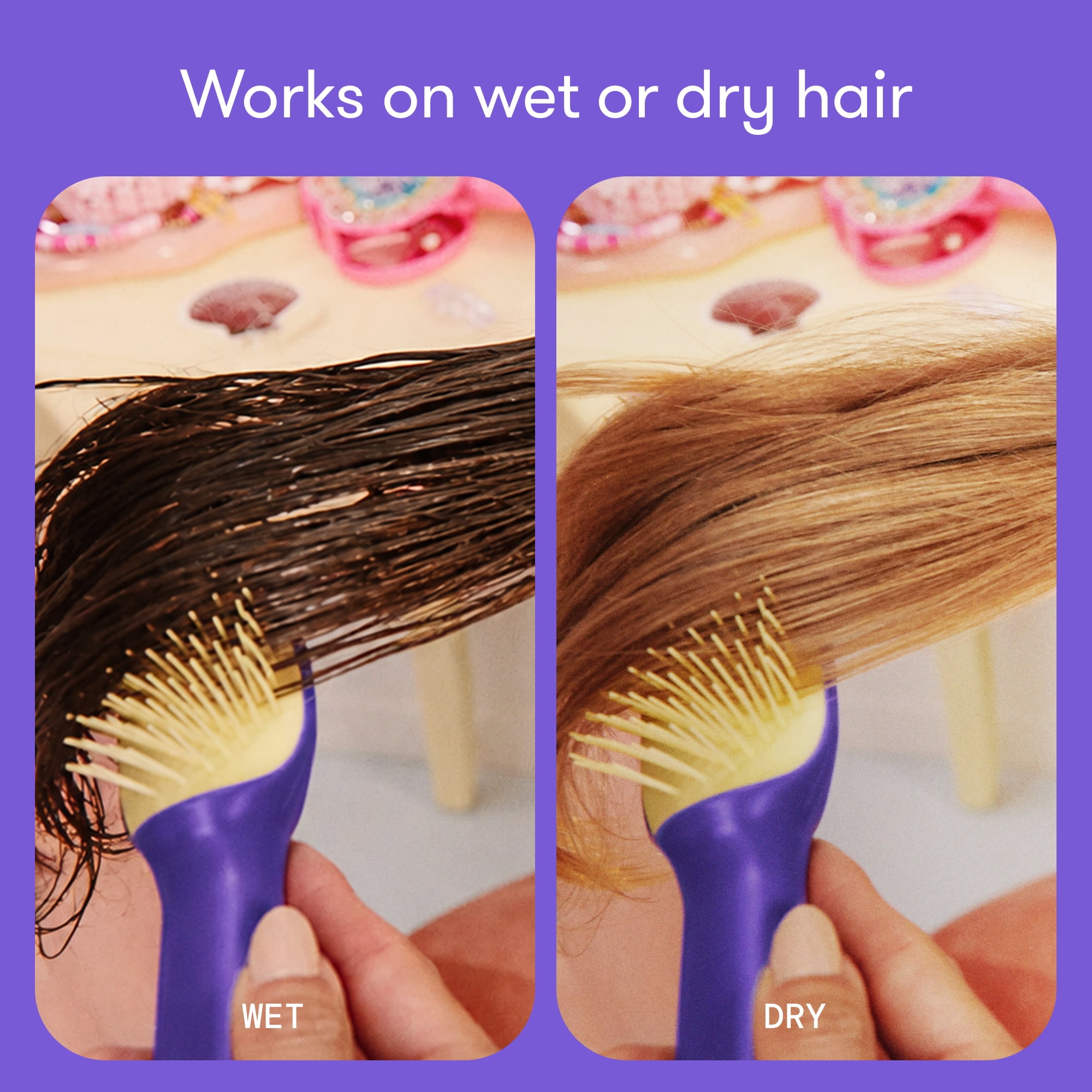 Frida for Kids Hair Brush for Kids, Detangling Brush, All Hair Types