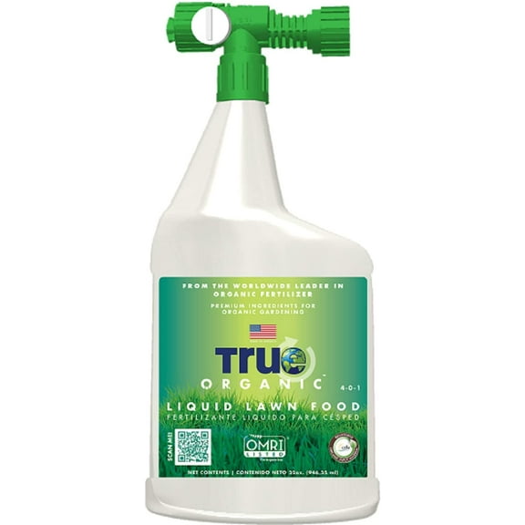 True Organic (#R0019) Liquid Lawn Food, 4-0-1, RTU 32oz bottle