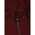 thumbnail image 3 of Ma Croix Mens Hoodie Hipster Curved Hem Zip Up Pockets T Shirt, 3 of 7