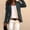 Black, variant on Babysbule Winter Jackets for Women Women Casual Fashion Solid Color Long Sleeve Slim Jacket Suit