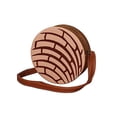 thumbnail image 4 of Bolsa en forma de PAN DE CONCHA, Diseño de Pan Dulce, Bandolera Redonda, Cross-Body para Mujer, Color Rosa, Correa Cruzada y Ajustable, Moda Kawaii. (Bolsa para Mujer)., 4 of 5