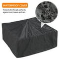 thumbnail image 3 of Topeakmart 32'' Outdoor Metal Square Fire Pit with Cover & Poker, Copper, 3 of 15