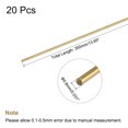thumbnail image 2 of Unique Bargains 0.8mm Diameter 350mm Length Brass Solid Round Rod for DIY Craft 20pack, 2 of 4
