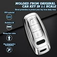 thumbnail image 3 of Xotic Tech TPU Full Protect Smart Remote Control Key Fob Cover Holder Accessories Shell Case Compatible with Audi A6 A7 A8 E-Tron Q8 SQ8 2018-2022,A3 Q7 S3 S6 SQ7 RS6 S7 RS7 2020-2022, Silver, 3 of 8