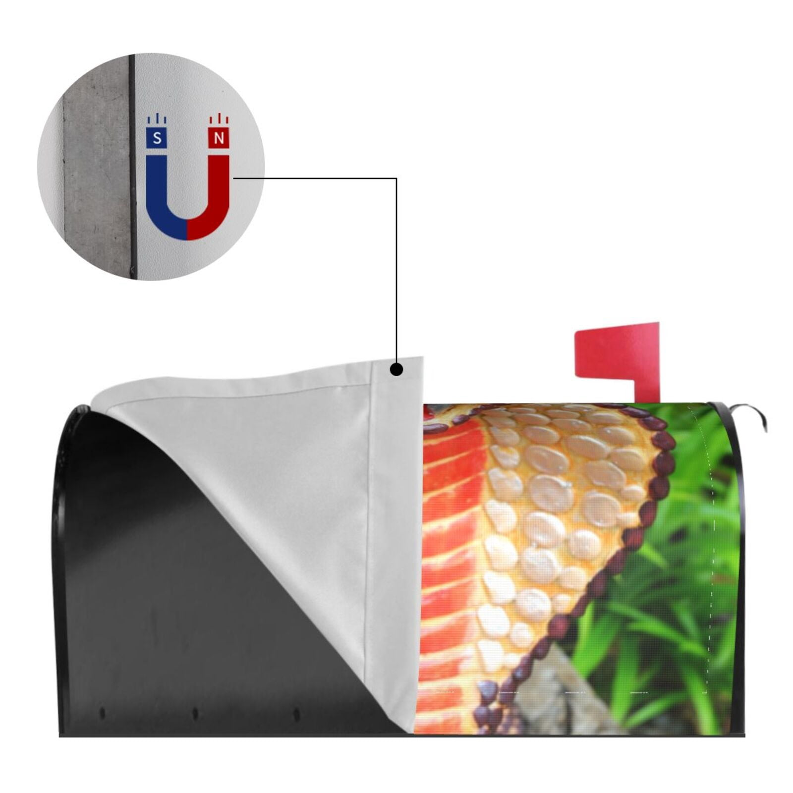 Kdxio Magnetic Mailbox Cover 21x18 in Mailbox Cover Outdoor Decoration Holiday Mailbox Covers for Home Garden Yard-21x18 in