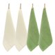 thumbnail image 1 of Rewera Toallas faciales de algodón – Paños faciales ultra suaves para baño, 13.7 pulgadas x 13.7 pulgadas, paquete de 4, color gris, 1 of 5