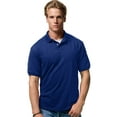 thumbnail image 1 of Hanes Cotton-Blend Men`s Jersey Polo, S, Deep Royal, 1 of 3
