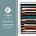 thumbnail image 4 of Safco Grey 11 Compartment Vertical Desk Top Sorter, 4 of 6