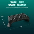 thumbnail image 5 of TiMOVO Wireless Keyboard for PS5 Controller, Bluetooth Green Backlight Mini Game Keypad Built-in Speaker, Playstation 5 Accessories, Black, 5 of 9