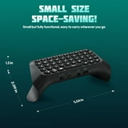TiMOVO Wireless Keyboard Compatible with PS5 Controller, Bluetooth Green Backlight Mini Game Keypad Built-in Speaker, Playstation 5 Accessories, Black