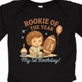 thumbnail image 4 of Inktastic Rookie of the Year First Birthday Football Theme Boys Long Sleeve Baby Bodysuit, 4 of 5