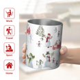 thumbnail image 5 of 12oz Coffee Tumblers White Christmas Snowman Pattern Stainless Steel Vacuum Insulated Travel Tumbler Coffee Cups Mug with Lid and Straw with Cleaning Brush for Cold & Hot Drinks, 5 of 5