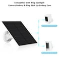 Solar Panel for Ring Camera, 6W Ring Solar Panel for Spotlight Cam