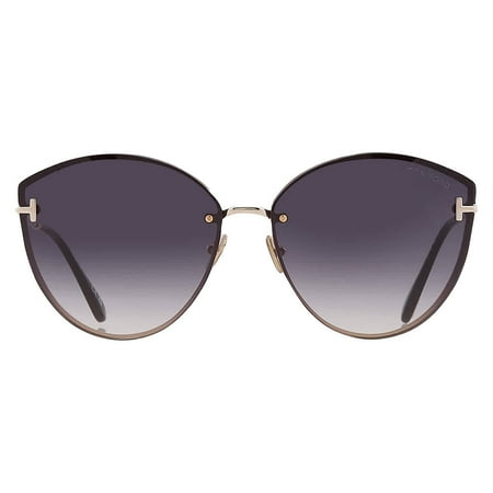 Tom Ford Evangeline Smoke Gradient Cat Eye Ladies Sunglasses FT1106 28B 63