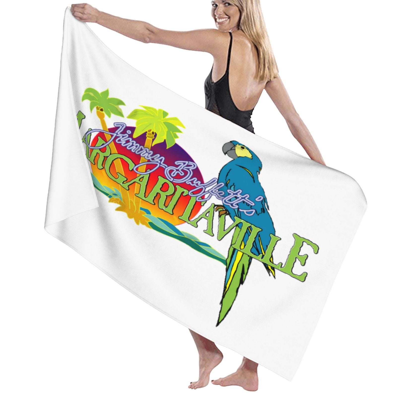 Jimmy Buffett Margaritaville Bath Towel Washcloths Beach Towel Quick Dry Towel Microfiber Absorbent Bath Towel 32x52 In