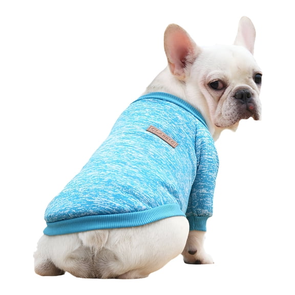 GASTROPOD 1Pcs Dog Sweater,Polyester Dog Clothes for Large Dogs,Dog Sweaters,Blue,L