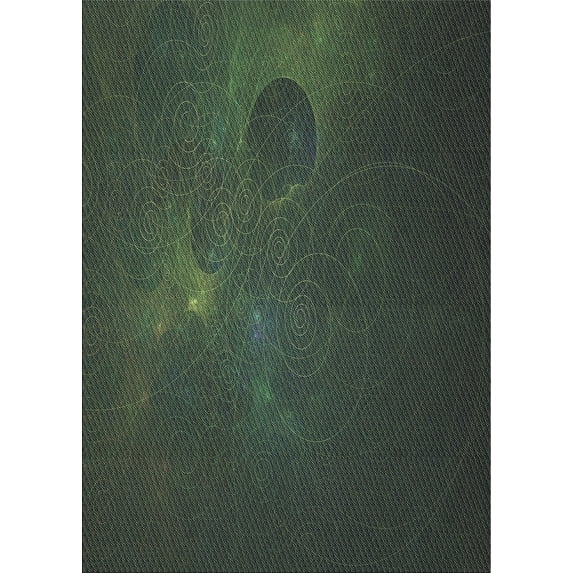 Ahgly Company Machine Washable Indoor Rectangle Transitional Midnight Gray Area Rugs, 8' x 10'