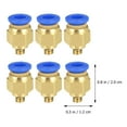 thumbnail image 3 of MasteelfCA 8pcs Printer Pneumatic Fitting Push to Connect Air Straight Quick Fitting 3D Printer Parts, 3 of 7