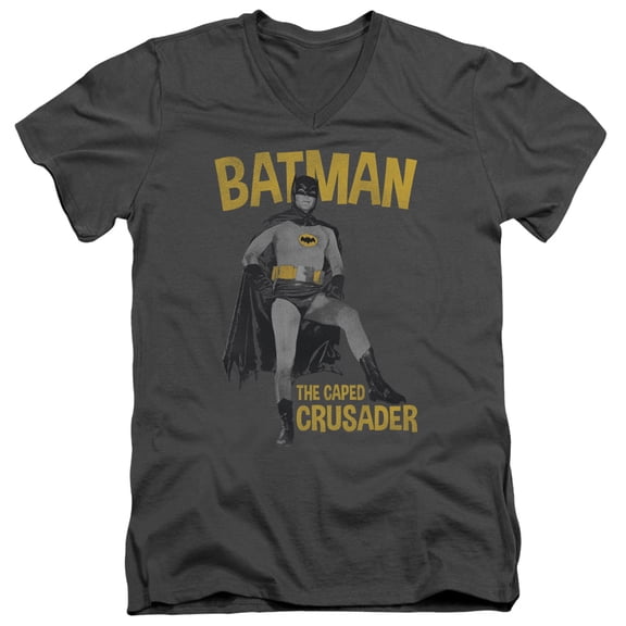 Batman Classic Tv - Caped Crusader - Slim Fit V Neck Shirt - Small