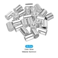thumbnail image 3 of Unique Bargains 1/4' 6mm Aluminum Crimping Loop Sleeve Single Round Ferrule for Wire Rope Cable Line End, Silver 25 Pack, 3 of 5