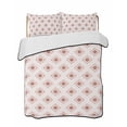 thumbnail image 2 of White Boho Geometric Twin XL Size Down Alternative Comforter,Lightweight Comforter Quilt Bedding Set with Pillow Shams Modern Simple Aztec Ethnic Pattern Bed Comforter Duvet Insert 68"x98", 2 of 7