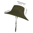 thumbnail image 3 of Sun Hats for Men Women, Wide Brim Summer UV Protection Cap, Fishing Hat UPF 50+ Breathable Foldable Hat for Fishing Hiking Beach, Breathable Summer Outdoor Hat, Grey, 3 of 7