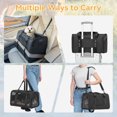 thumbnail image 3 of Petsfit Cat Carrier , Lightweight Collapsible Cat Carrier for Travel, 4-Sided Breathable Mesh, Locking Zipper and Washable Fleece Pad Black, 3 of 9