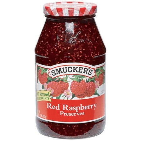 Chocolate Raspberry Preserves - Smucker's Red Raspberry Preserves, 32 oz