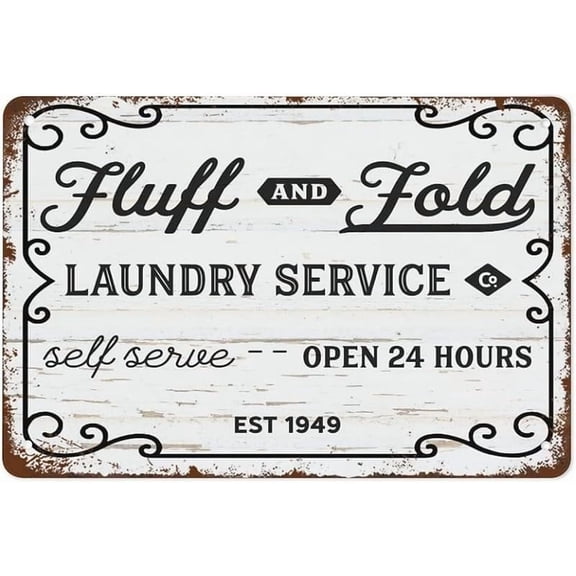 Farmhouse Laundry Sign Laundry Quote Rustic Black White Print Vintage Laund Funny Vintage Metal Metal Tin Sign Coffee Shop Bathroom Home Decor Kitchen Farmhouse Antique Metal Tin Signs 12X8 Inch