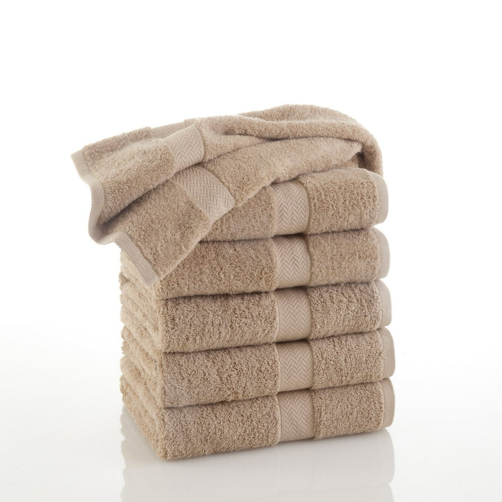 Martex Commercial Cotton 6 PC Bath Towel Set in Khaki