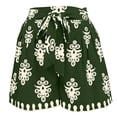 thumbnail image 4 of Women's Shorts Graphic Printed Baggy Tie High Waist Wide Leg Lightweight Summer Beach Pull On Bottoms, 4 of 4