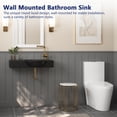 thumbnail image 5 of DV-1WS0125RB 30'' x 18'' Rectangular Vitreous China Wall Mount Bathroom Sink with Faucet Hole, 5 of 12