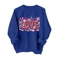 thumbnail image 2 of cocolona Valentines Sweatshirt for Women Casual Loose Crew Neck Long Sleeve Shirts Fashion Cute Heart Print Pullover Tops Graphic Sweatshirts, 2 of 7