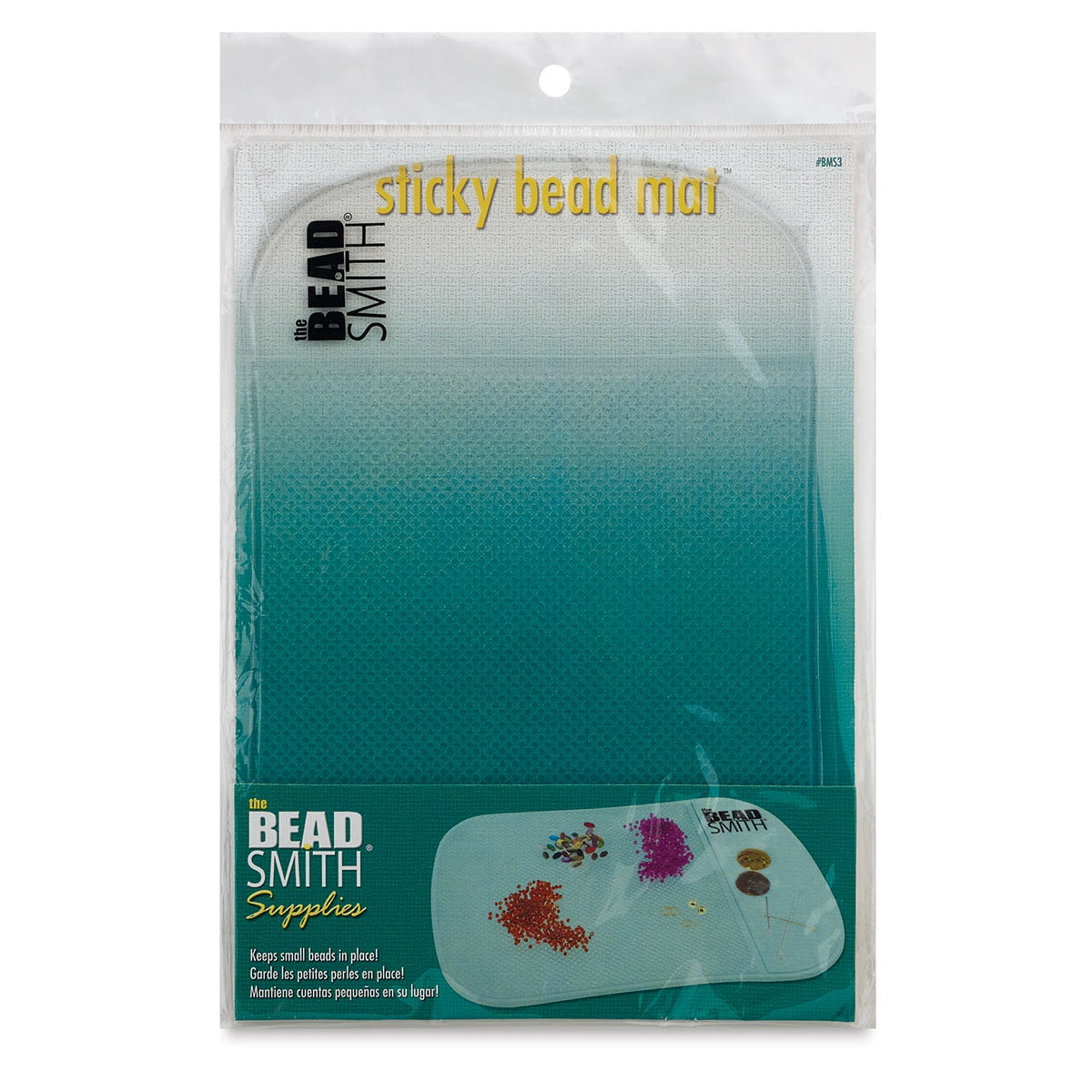 The Beadsmith Clear Sticky Bead Mat - Keeps Beads In Place 7.5x5.5 Inches