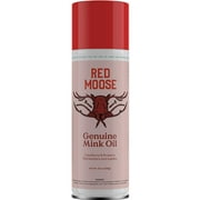 Red Moose Mink Oil Leather Protector Spray Water and Stain Repellent for Shoes, 5.5 Oz