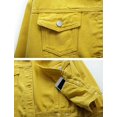 thumbnail image 5 of SHAR Women's casual denim jacket, solid color long sleeve denim jacket, 5 of 5