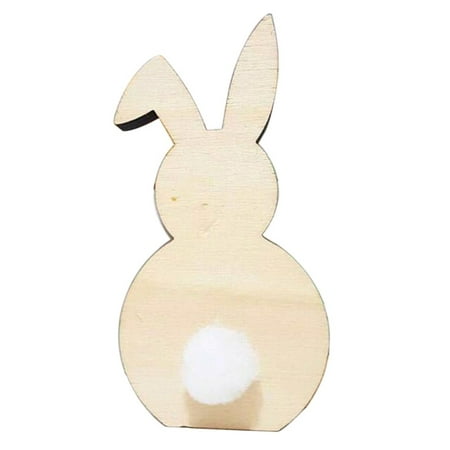 Nordic Wood - Nordic Style Wood Craft Rabbit Children Room Desktop Decoration