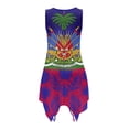 thumbnail image 6 of Garronmavis Haiti Flag Couple Matching Outfit Husban and Wife Clothing Men's Short Sleeve Shirt Summer Beach Tops and Women's Tank Dress Irregular Hem Vacation Sundress, 6 of 8