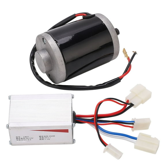 Kit de Motor de Bicicleta Eléctrica, 120W 250W Bike Bike Electric Motor Juego de 3 Alambres de 12 V Resistente al Calor de la Bobina de Cobre para actualizar