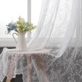 thumbnail image 3 of Cortinas WUBODTI de encaje blanco de 183 cm con cenefas, 2 paneles, 72 pulgadas, 3 of 7