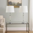 thumbnail image 7 of Benjara 24" Table Lamp Set of 2 with Glass Stands- Metal Base- Clear Finish, 7 of 7